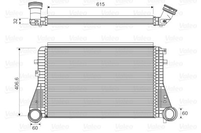 VALEO 818795 Intercooler, compresor foto