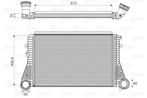 VALEO 818795 Intercooler, compresor