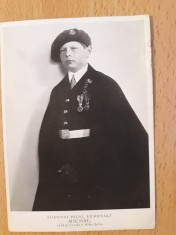 Carte poștală cehă - Prințul moștenitor Mihai, Mare Voievod de Alba Iulia - 1936