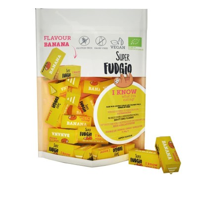 Caramele cu Aroma de Banane Bio 150gr Super Fudgio foto