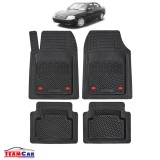 Covorase Auto TeamCar&reg; Tip Tavita Compatibile Kia Optima Generatia I (2000&ndash;2005) Negru Material Rezistent, Cauciuc