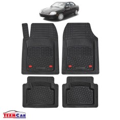 Covorase Auto TeamCar&reg; Tip Tavita Compatibile Kia Optima Generatia I (2000&ndash;2005) Negru Material Rezistent