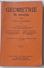 Geometrie &icirc;n spațiu &ndash; manual școlar 1936, Ediția I, Editura Cugetarea