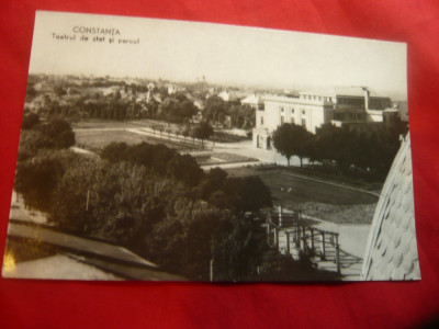 Ilustrata Constanta - Teatrul de Stat si Parcul , anii &amp;#039;50 foto