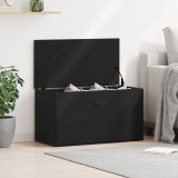 Cufăr de depozitare vidaXL Negru Stejar 84x42x46 cm din lemn