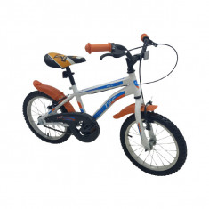 Bicicleta copii TEC Ares, culoare alb/portocaliu, roata 20&amp;quot;, din otelPB Cod:222031000001 foto