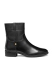 Geox cizme de piele D FELICITY culoarea negru, cu toc plat, D56G1A 00043 C9999