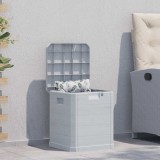 vidaXL Ladă de depozitare pentru grădină, 90 L, gri deschis