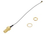 Cablu coaxial 0,1m MCRF mamă - SMA mamă 50&Omega;