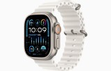 Curea smartwatch,THD, modelul Ocean, compatibila cu Apple Watch Ultra2 49 mm, Apple Watch 45 mm seria 9, Apple Watch SE 44 mm, marime universala, alba