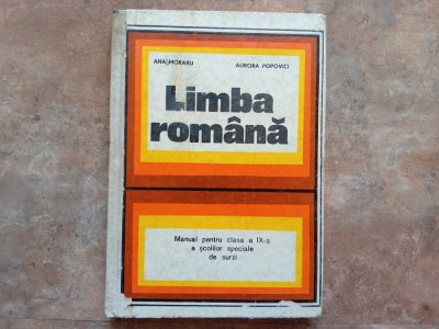 Limba Romana - manual pentru clasa a IX-a a scolilor speciale de surzi, 1970 foto
