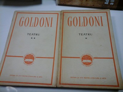CARLO GOLDONI - TEATRU - 2 volume foto