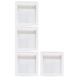 Set 4 cutii pentru baloane, flippy, model simplu, tematica aniversare, cuburi decorative din plastic, accesorii pentru petrecere, 30 x30 cm, transpare
