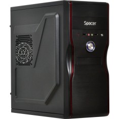 Carcasa SPACER SPC-MERCURY, Mid Tower, Black