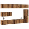 VidaXL Set dulap TV 7 piese montat pe perete lemn vechi lemn prelucrat 3329213