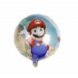 Balon folie Super Mario &amp; Luigi pentru petreceri, reversibil, 45 cm, Kidmania