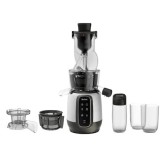 Storcator de fructe si legume cu melc Tefal Ultra Juice ZC605D38, 200 W, Recipient suc 0.8 l, afisaj digital, functie preparare inghetata, gri/alb