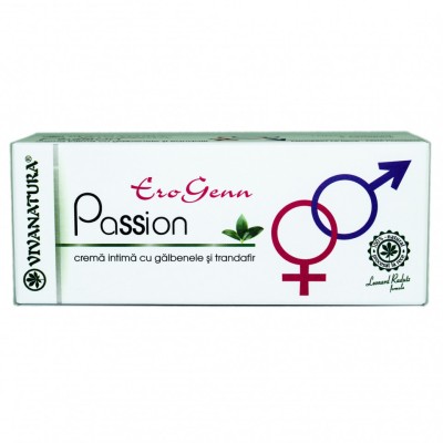 CREMA INTIMA GALBENELE SI TRANDAFIR EROGENN PASSION 20ml VIVA NATURA foto