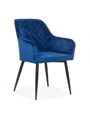 Scaun living BUC 258, forma conica, catifea, picioare metalice, 110 kg foto