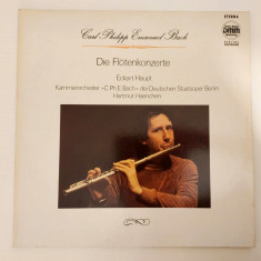 CARL PHILIPP EMANUEL BACH, Concerte pentru flaut, dublu vinil, solo Eckart Haupt