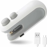 Mini Aparat Sigilat Pungi Portabil, Reincarcabil USB, Diverse Culori - Sigilator alimente, uz casnic