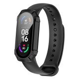 [Pachet 360&Atilde;&sbquo;&Acirc;&deg;] Husa + folie Xiaomi Smart Band 7 Techsuit Defense, negru