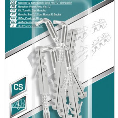 TOTAL - SET DIBLURI CU SURUBURI TIP L 5.0X50MM - DIBLU - 8X40MM - 6BUC PowerTool TopQuality