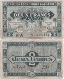 1944 , 2 francs ( P-99a ) - Algeria