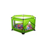 Tarc de joaca metalic pentru copii, 128 x 113 x 65 cm, verde