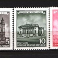 GERMANIA (DDR) 1955 – ARHITECTURA. CASTELE. TIMBRE NESTAMPILATE, F128