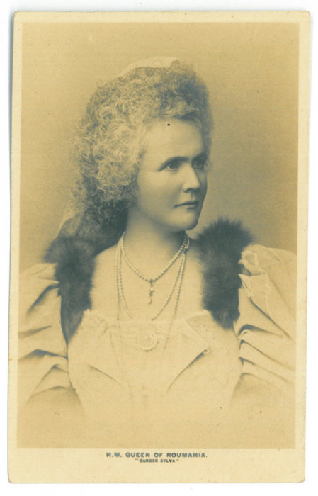 3925 - Queen ELISABETH, Regale, Royalty, Romania - old postcard - unused