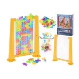 Joc Puzzle de constructie tip Tetris cu 70 de elemente, Multicolor