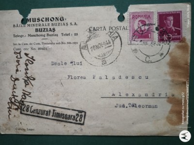 Regalitate Romania ,plic corespondenta circulat,corepondenta financiar -comerciala avocat foto