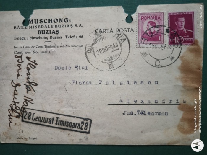 Regalitate Romania ,plic corespondenta circulat,corepondenta financiar -comerciala avocat