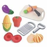 Set Bucatarie Copii, Legume si Accesorii, 10 Piese, 3 ani +, Oem