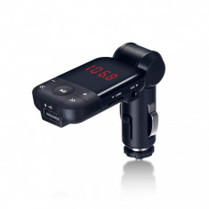 Car kit auto cu functie modulator FM, incarcator USB, MP3 Player, Hand foto