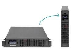 DIGITUS UPS 3kW 3kVA 230V On-Line cu 9 ieșiri și baterii re&icirc;ncărcabile