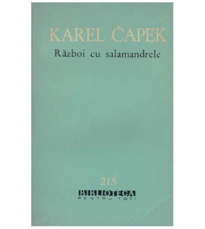 Karel Capek - Razboi cu salamandrele
