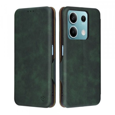 Husa pentru Xiaomi Redmi Note 13 5G, Techsuit, Safe Wallet Plus, Verde foto