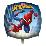 Balon Folie Marvel Spiderman, 43cm, Albastru-Roșu, Set 1 Bucată, Oem