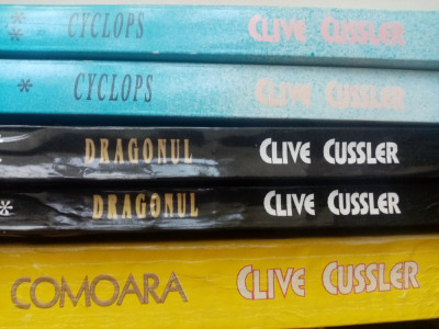 CLIVE CUSSLER - SET 3 TITLURI - CYCLOPS!/DRAGONUL/COMOARA foto