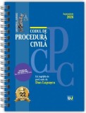 Codul de procedură civilă Septembrie 2026. Ediție spiralată, tipărită pe h&acirc;rtie albă