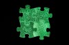 Covoras ortopedic senzorial puzzle Set Fluorescent, straluceste in intuneric, Muffik