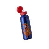 Sticla apa pentru copii, aluminiu, Dinozaur, Albastru, gradinita, Baieti, 500ml, ATU-087506