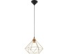 Pendul Vintage Eglo Tarbes Cupru E27, Metal Auriu, Inaltime 110cm, Design Modern, Inaltime Reglabila