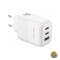 Incarcator Retea XO Design L139 65W 4.5A 1 x USB-A - 2 x USB-C Alb