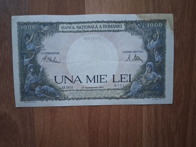 Romania 1000 lei 1941- starea din poze foto