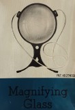 CY - O inedita vechiuta lupa gigant (D: 11 cm), din plastic dur, pentru citit &amp; cusut / H: 20 cm 260 g / in cutia originala, din carton tare / Stare!