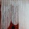 NOU--PERDEA ALBA FRANJURI / ATE CU MODEL FLORI--1,6m / 1,2m