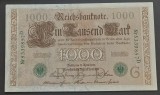 Germania, 1.000 Mark 1910, serie verde.